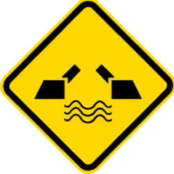 Warning for a movable bridge.