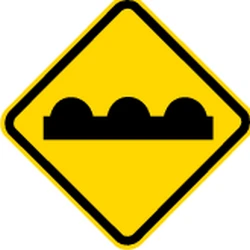 Warning for a bad road surface.