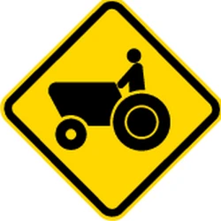 Warning for tractors.