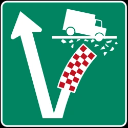 Place where you can make an emergency stop.