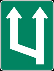 Begin of a new lane.