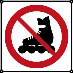 Skaters prohibited.