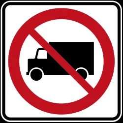 Trucks prohibited.