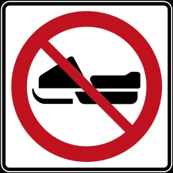 Snowmobiles prohibited.
