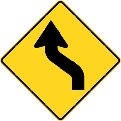 Warning for a double curve, first left then right.