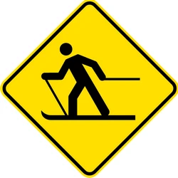 Warning for skiers.