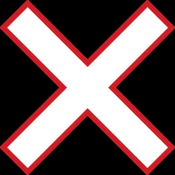 Warning for a railroad crossing with 1 railway.