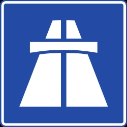 Begin of a motorway.
