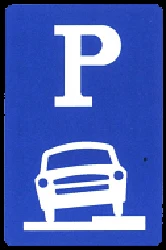 Parking only allowed partly on the road.