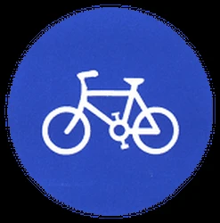 Mandatory path for cyclists.