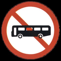 Buses prohibited.
