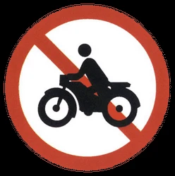 Motorcycles prohibited.