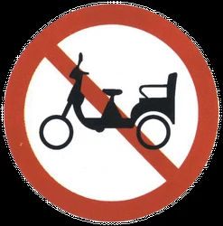 Rickshaws prohibited.
