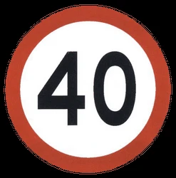Begin of a speed limit.