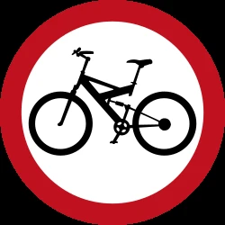 Mandatory path for cyclists.