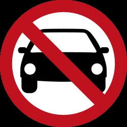 Cars prohibited.