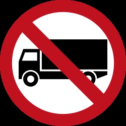 Trucks prohibited.
