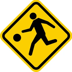 Warning for a playground.