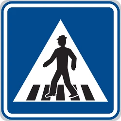 Crossing for pedestrians.