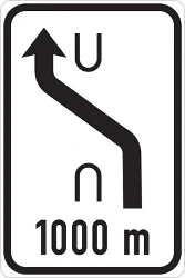 Temporary change in the direction of the lanes.