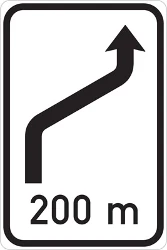 End of the changed direction of the lanes.