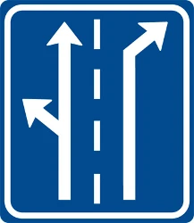 Overview of the lanes and their direction.