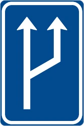 Begin of a new lane.