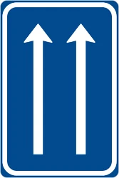 Overview of the lanes and their direction.