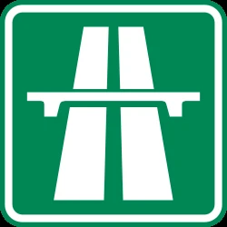 Begin of a motorway.