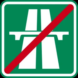 End of the motorway.