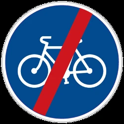 End of the path for cyclists.