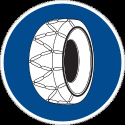 Snow chains mandatory.
