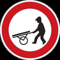 Handcarts prohibited.