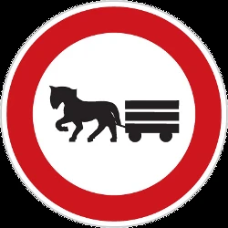 Horsecarts prohibited.