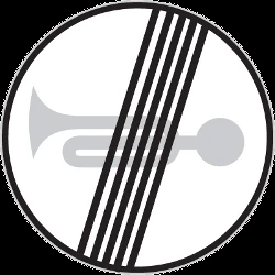 End of the prohibition to use the horn.