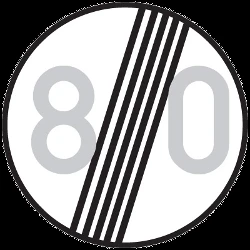 End of the speed limit.