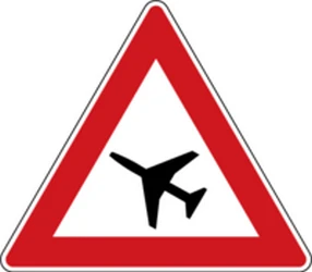 Warning for low-flying aircrafts.