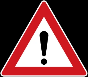 Warning for a danger with no specific traffic sign.