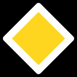 Begin of a priority road.