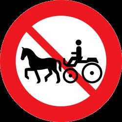 Horsecarts prohibited.
