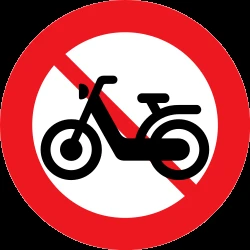 Mopeds prohibited.