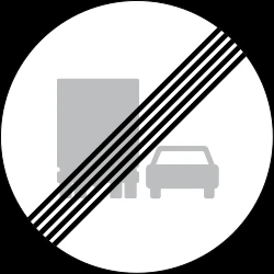 End of the overtaking prohibition for trucks.