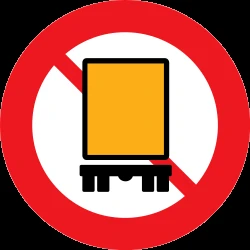 Vehicles with dangerous goods prohibited.