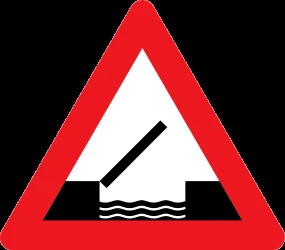 Warning for a movable bridge.
