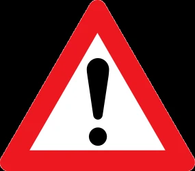 Warning for a danger with no specific traffic sign.