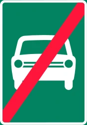 End of the expressway.