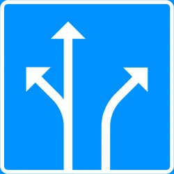 Overview of the lanes and their direction.