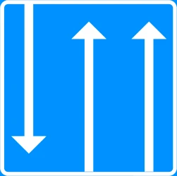 Overview of the lanes and their direction.