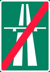End of the motorway.