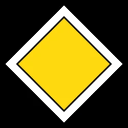 Begin of a priority road.